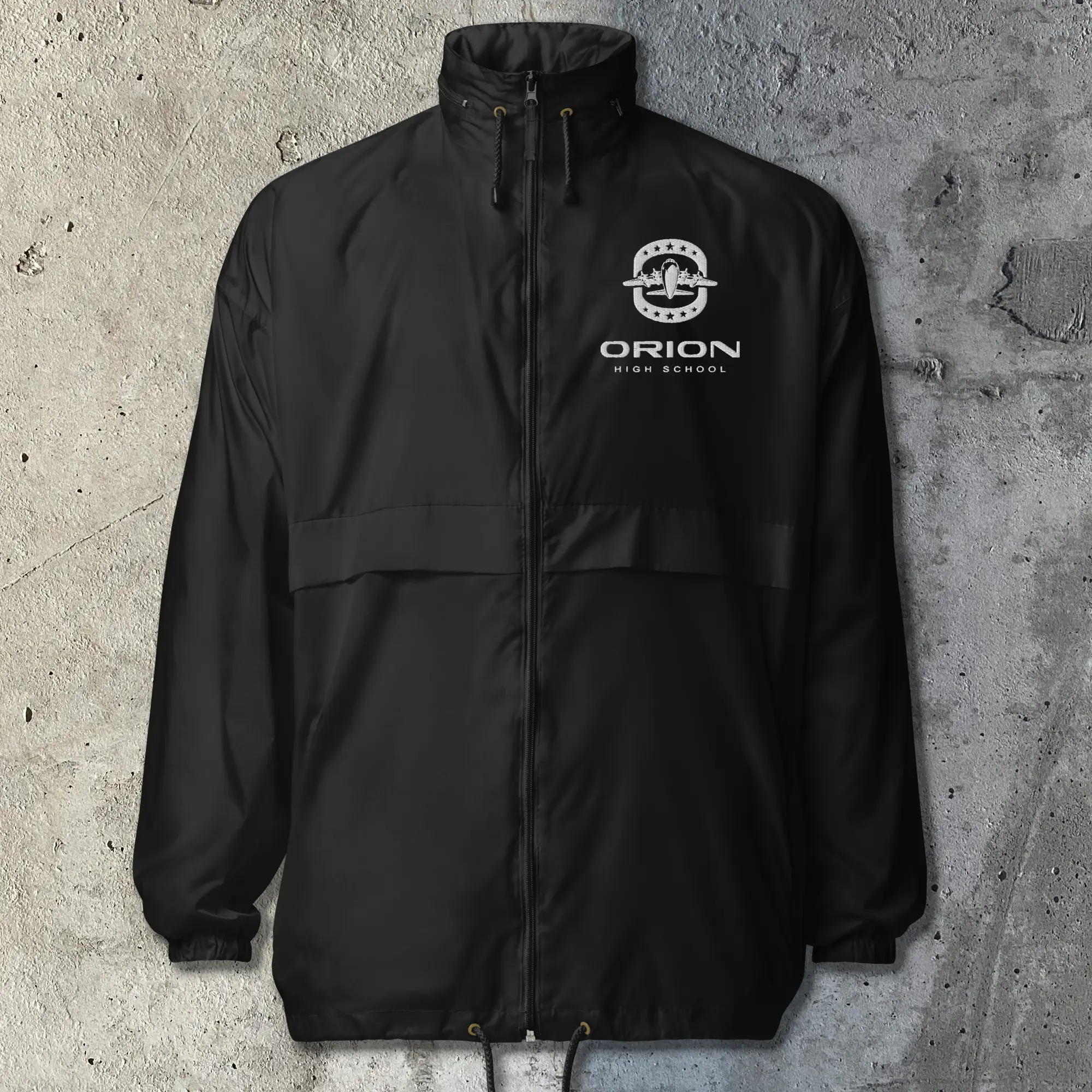 Embroidered Unisex Orion Logo Windbreaker