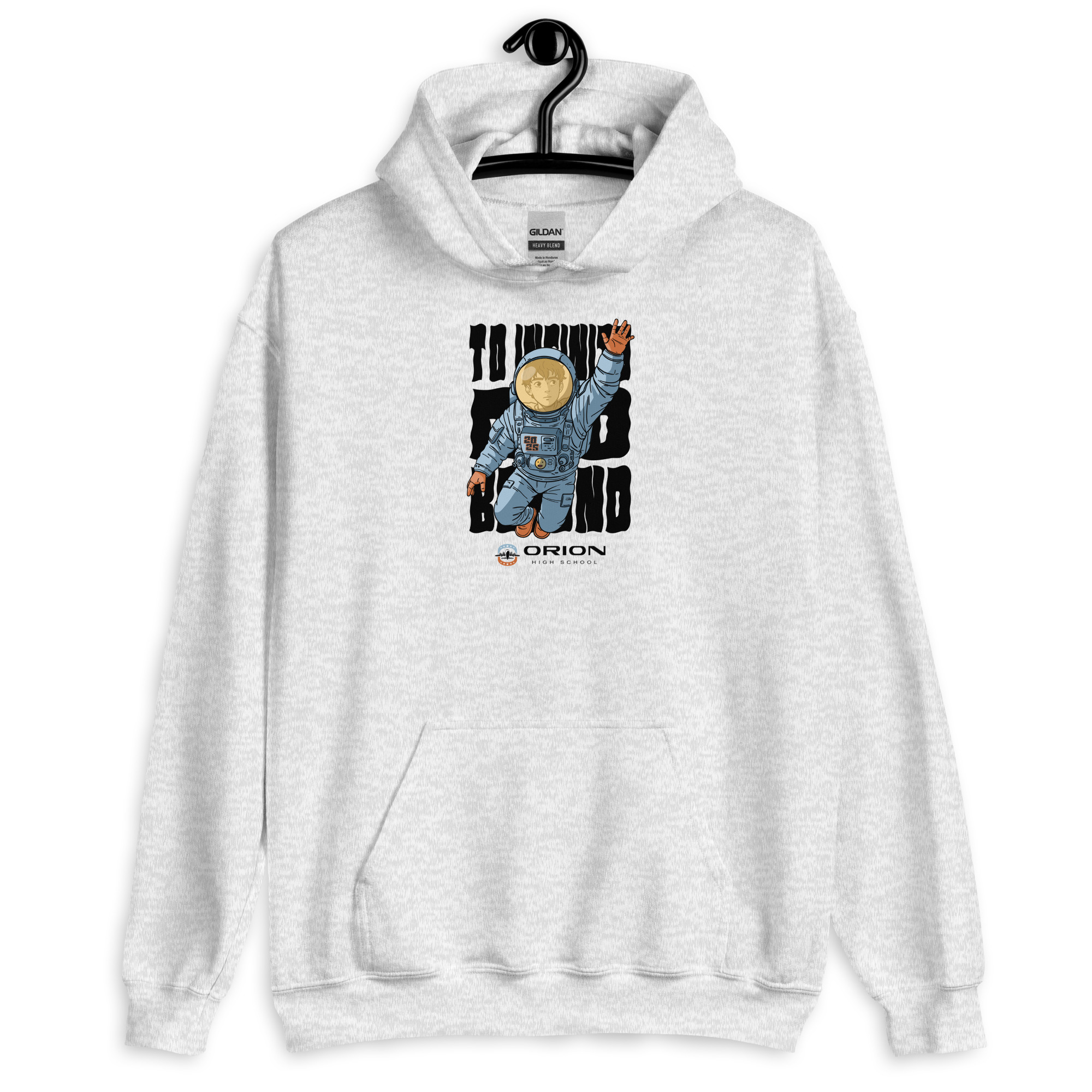 Unisex Heavy Blend Hoodie | Gildan 18500 – Orion High School “To Infinity and Beyond” Small Graphic - Image 11