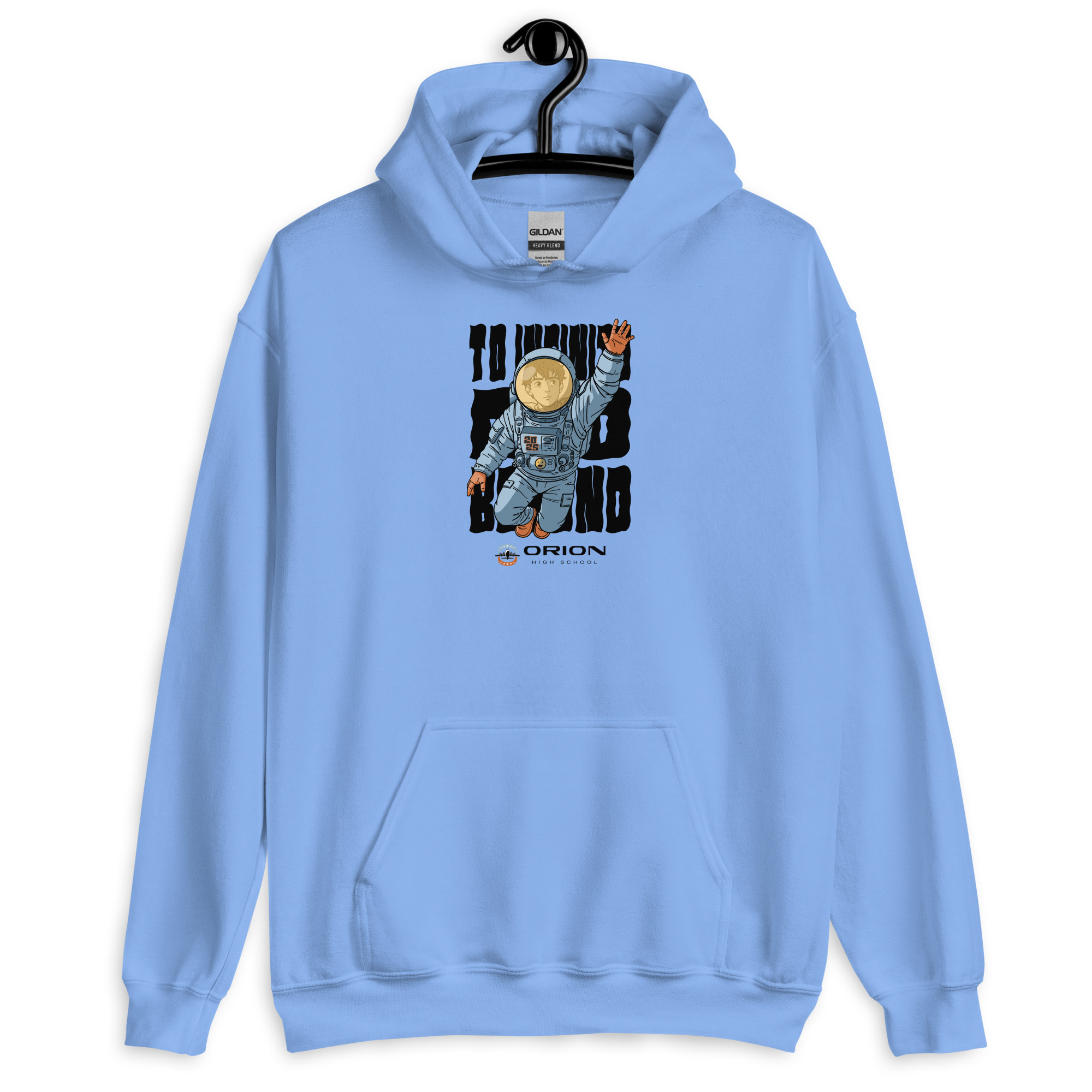 Unisex Heavy Blend Hoodie | Gildan 18500 – Orion High School “To Infinity and Beyond” Small Graphic - Image 9