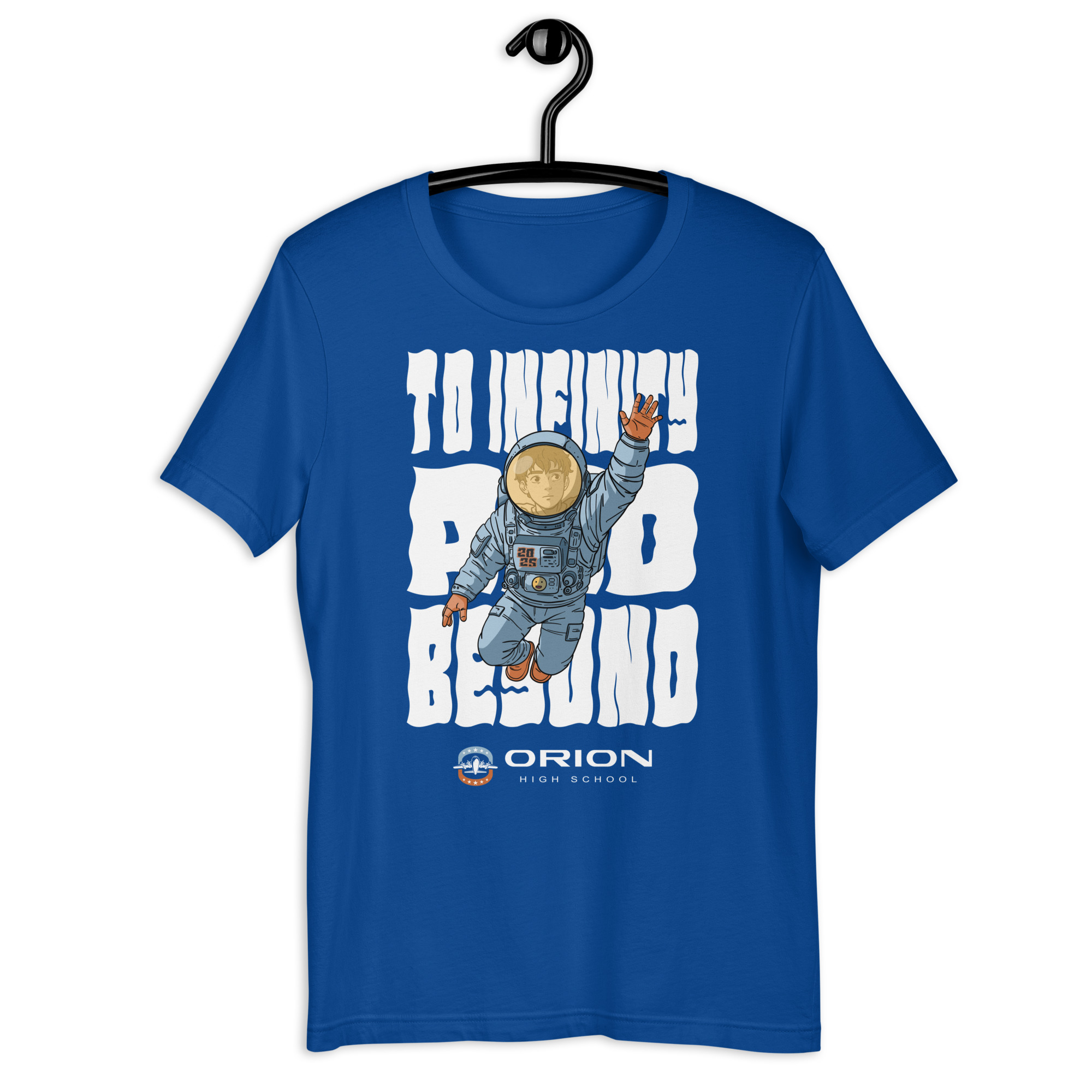 Unisex Staple T-Shirt | Bella + Canvas 3001 – Orion High School “To Infinity and Beyond” Large Graphic - Image 9