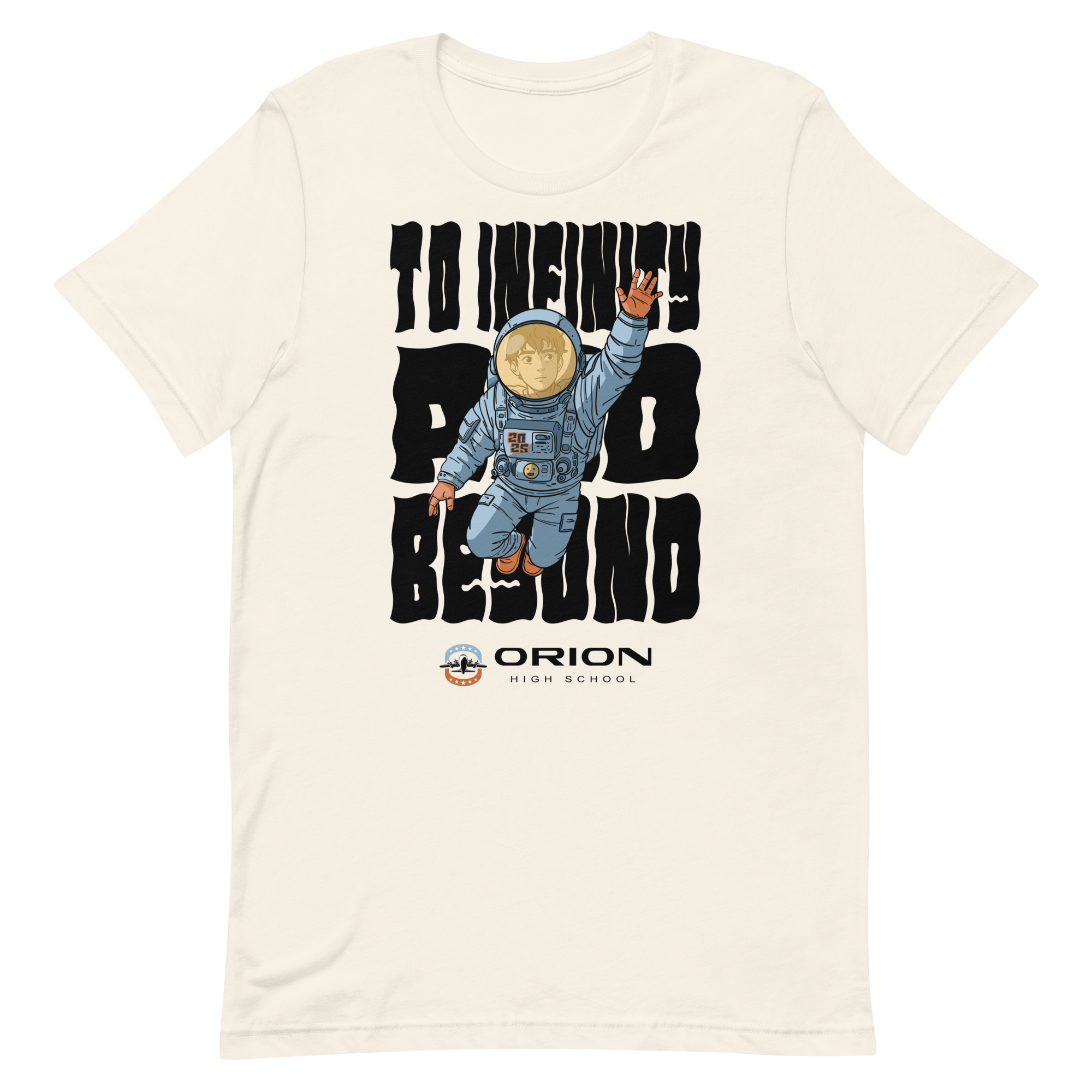 Unisex Staple T-Shirt | Bella + Canvas 3001 – Orion High School “To Infinity and Beyond” Large Graphic